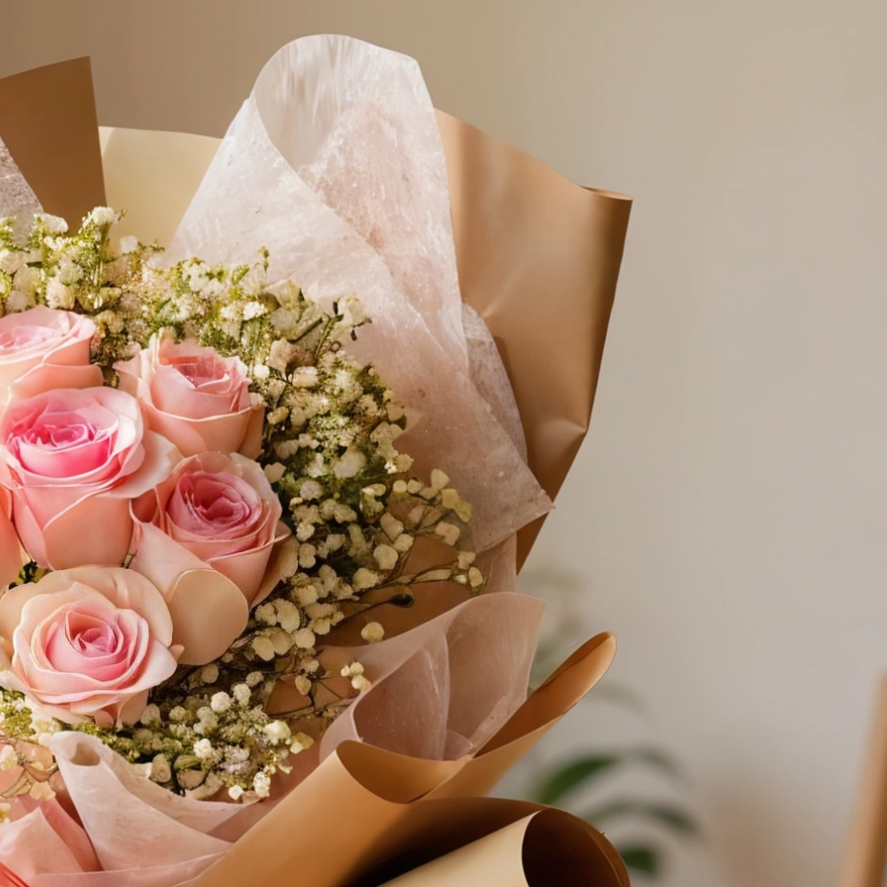 18 pink rose bouquet