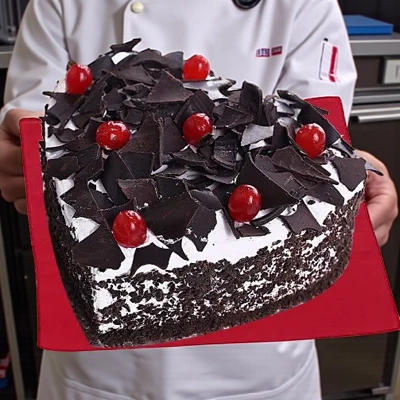 Heart Shape Black Forest Cake 1Kg