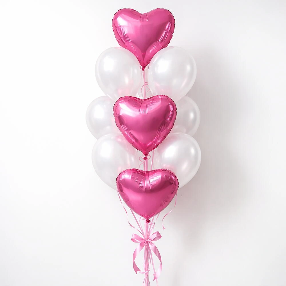 10-white-&-3-pink-heart-elegance-balloon-set-2