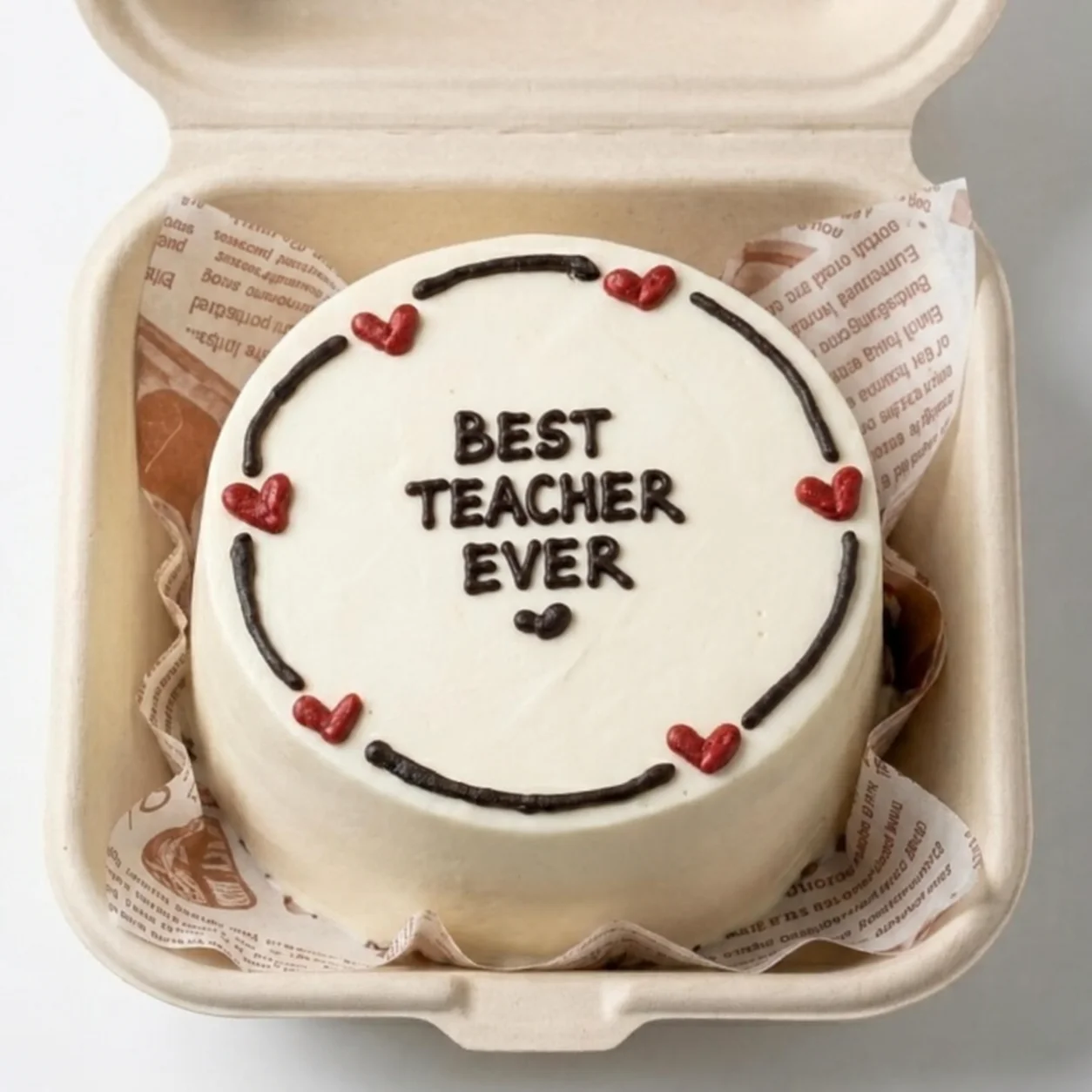 Teacher's Day Cake 200g Best Teacher Ever Bento for a thoughtful teacher appreciation celebration
