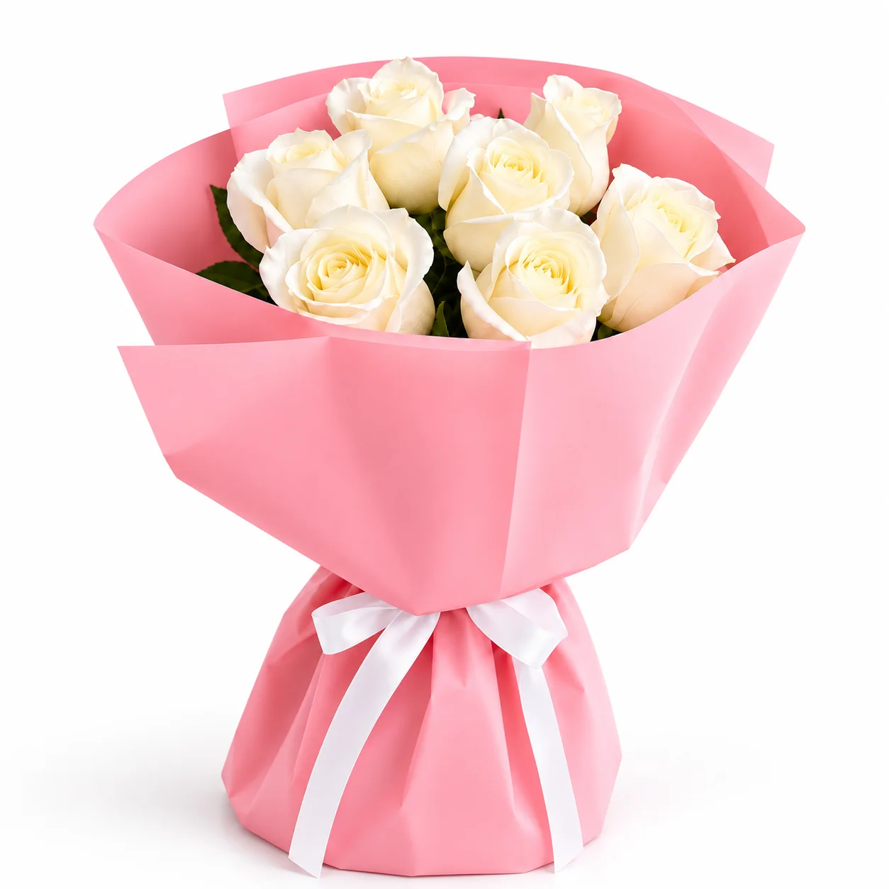 Classic-7-White-Rose-Bouquet-2