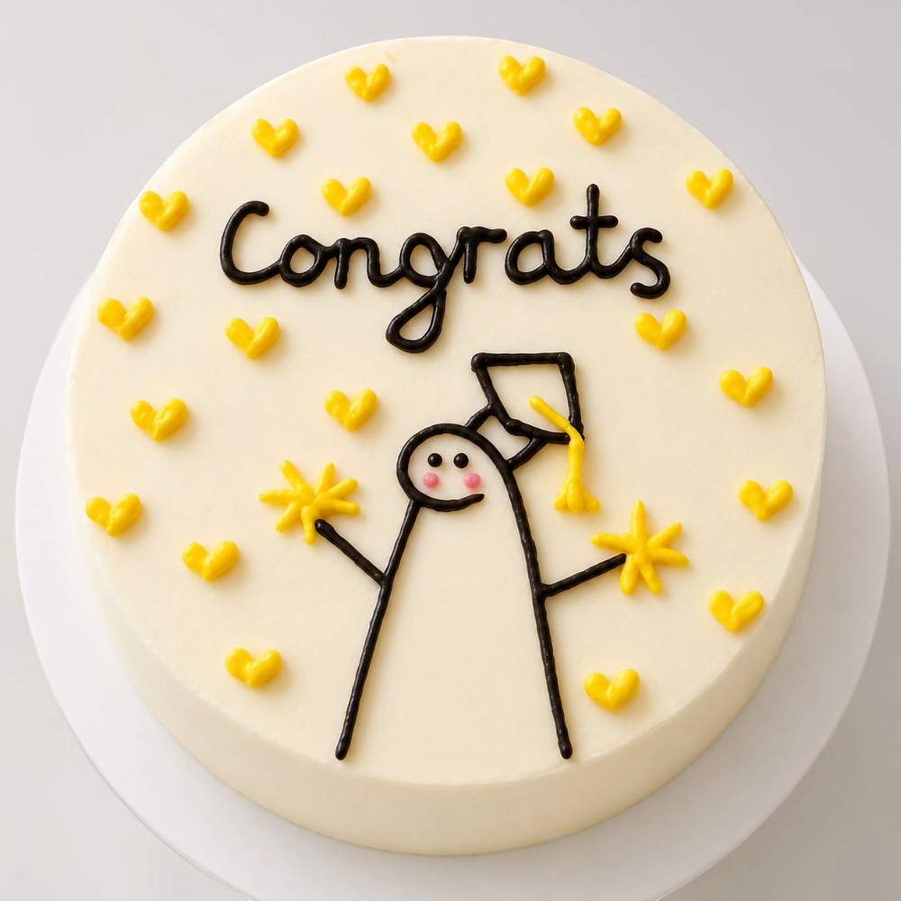 Congrats Graduation Bento Cake 200g for Graduation Celebration