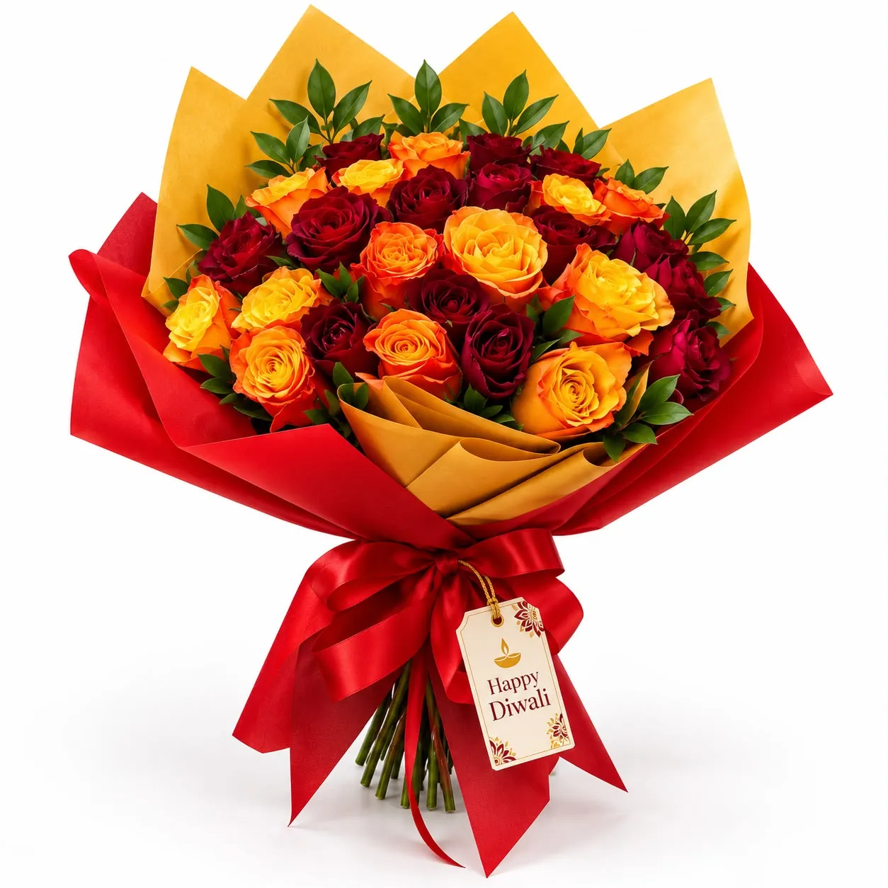 a vibrant festive flower gift for loved ones