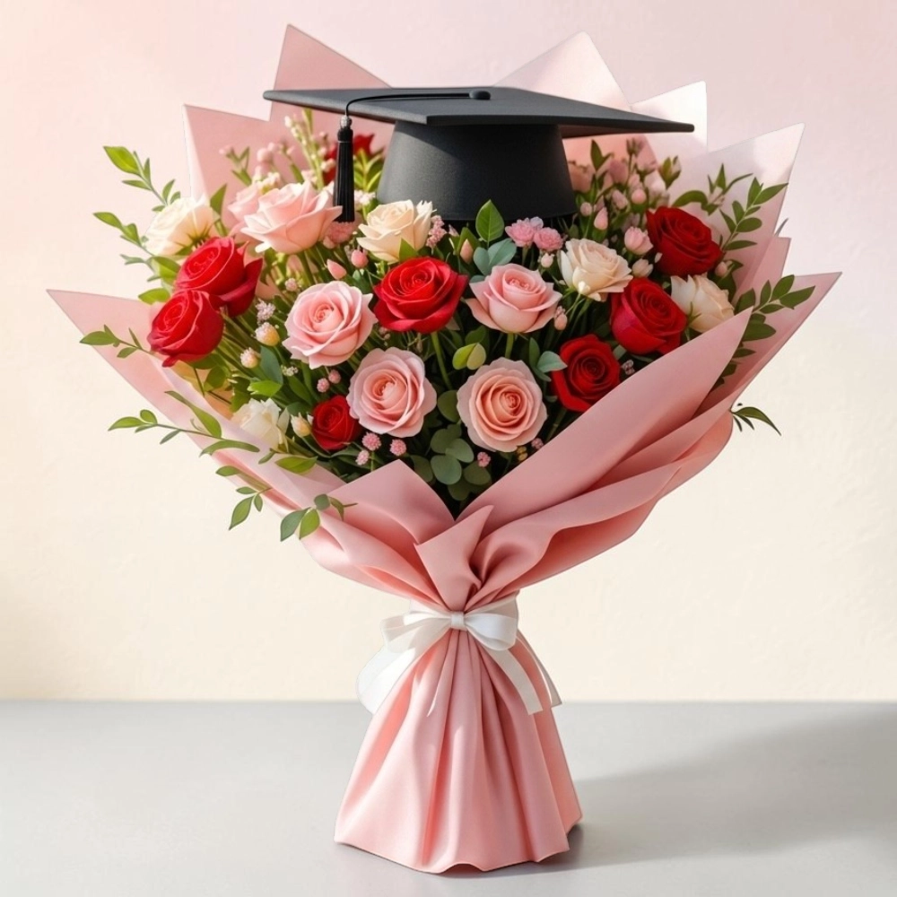 Red and White Roses