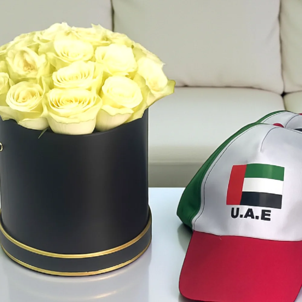 UAE-National-Day-White-Roses-In-Box_3