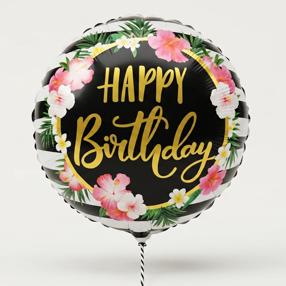 18-inch colorful Happy Birthday foil balloon for birthday parties, surprise celebrations, and festive decorations