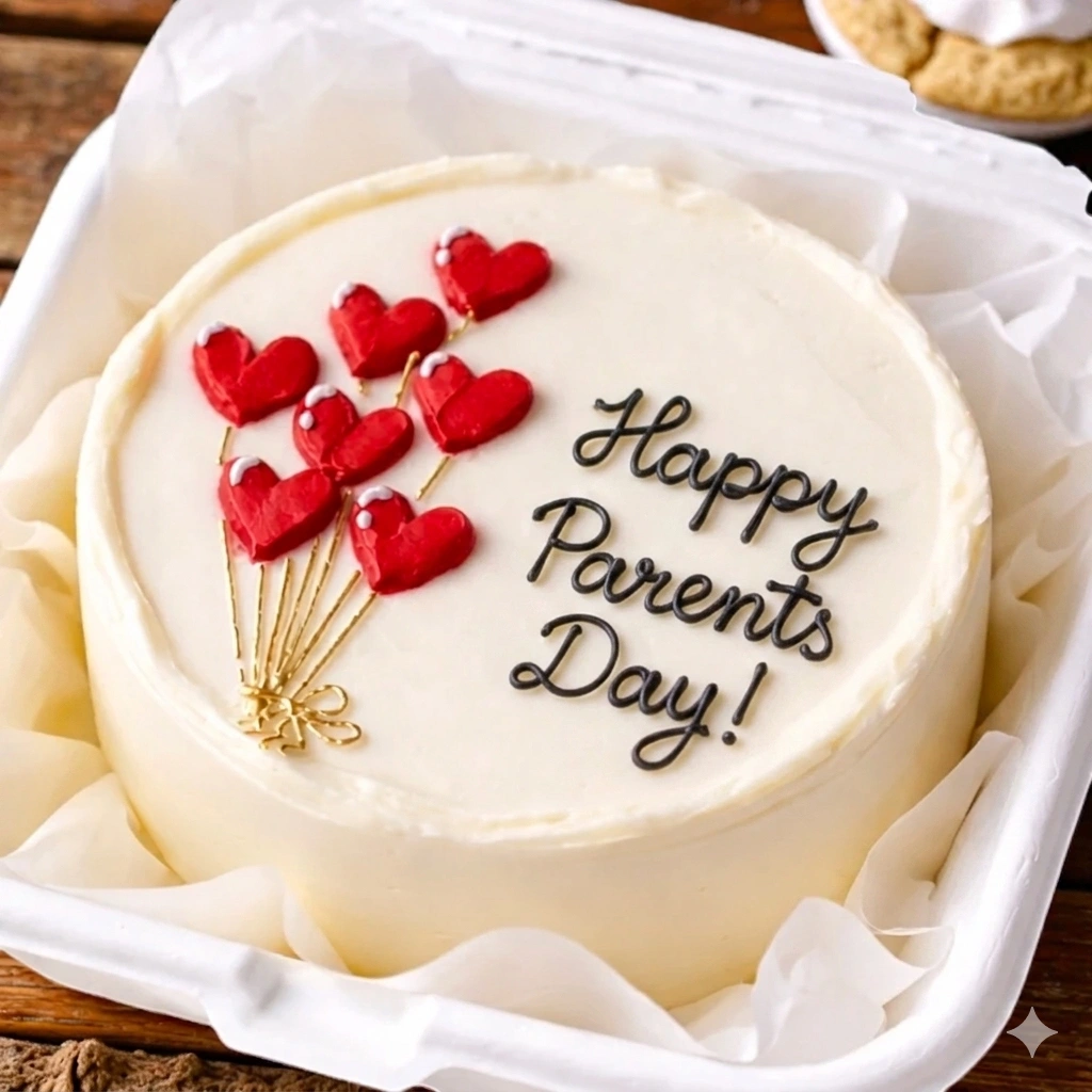 delicious red balloon bento cake for parents day uae