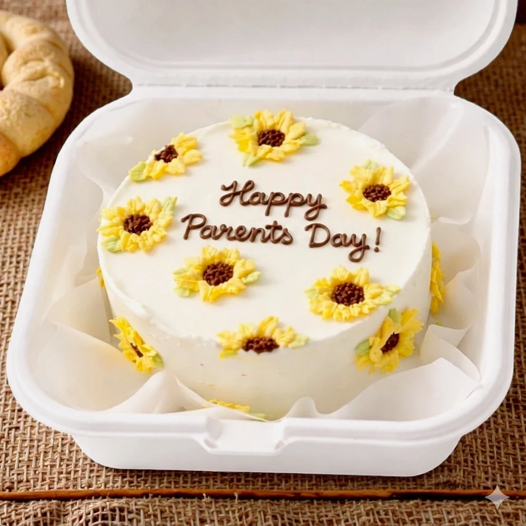 delicious-sunflower-bento-cake-for-parents-day-2