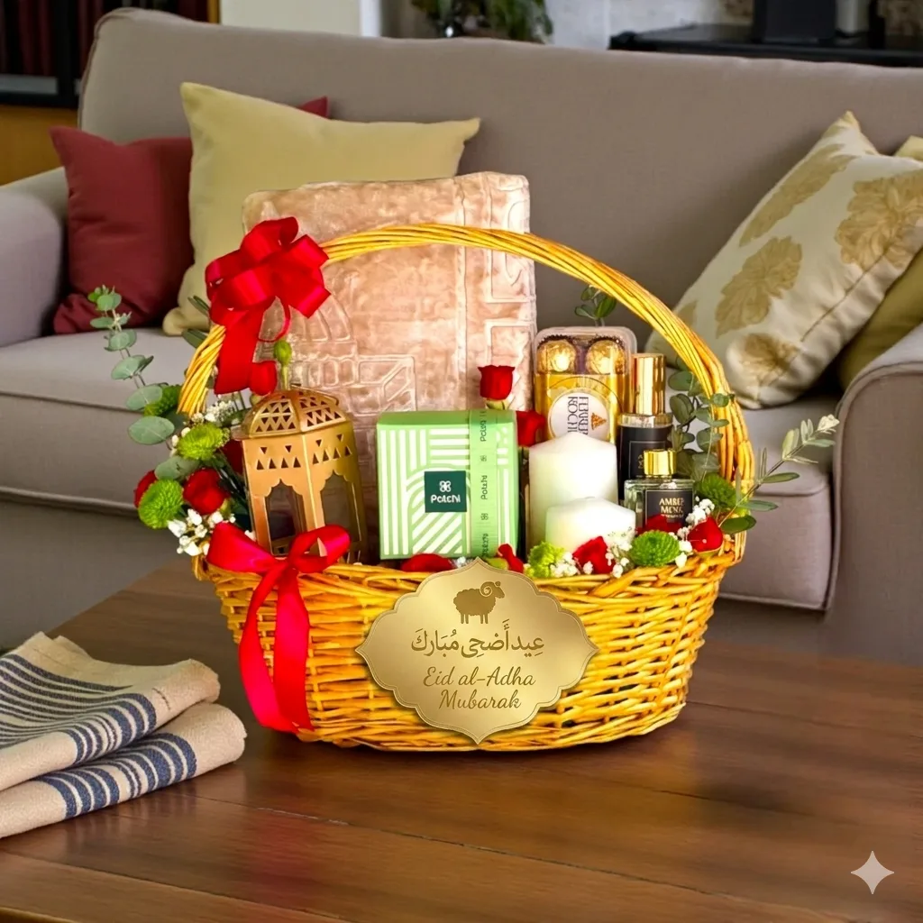 Luxury Eid Al Adha Chocolate and Prayer Hamper with Dates and Patchi Chocolates