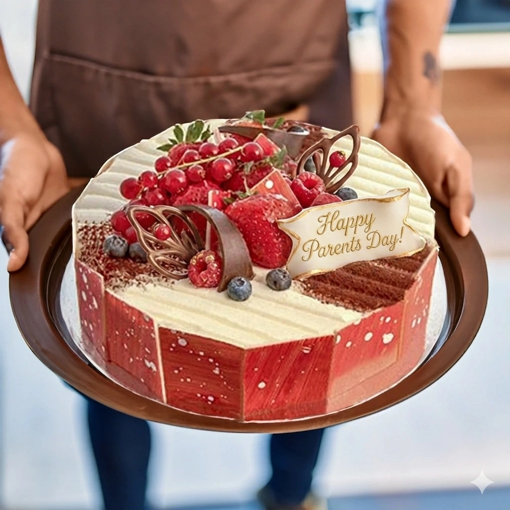 fresh vanilla sponge cake for parents day uae