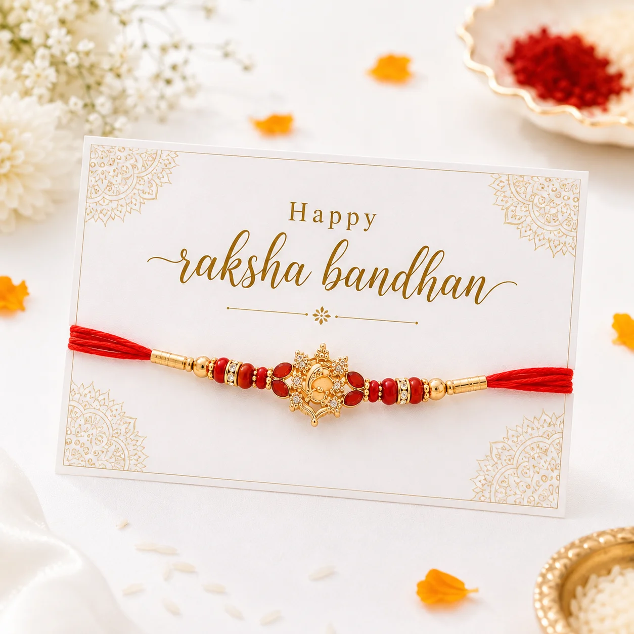 and handcrafted festive thread